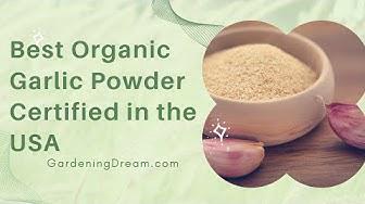 'Video thumbnail for Best Organic Garlic Powder Certified in the USA'